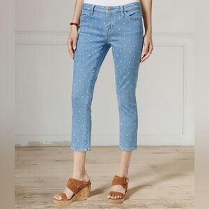 Tommy Hilfiger, Size 8, Poka dot Cropped Jeans